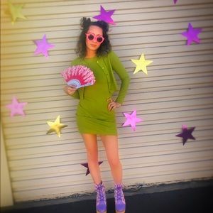 Vintage Sweater Dress and cardigan set